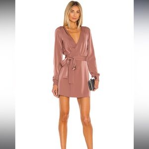 NBD Long Sleeve Dress in Dusty Rose